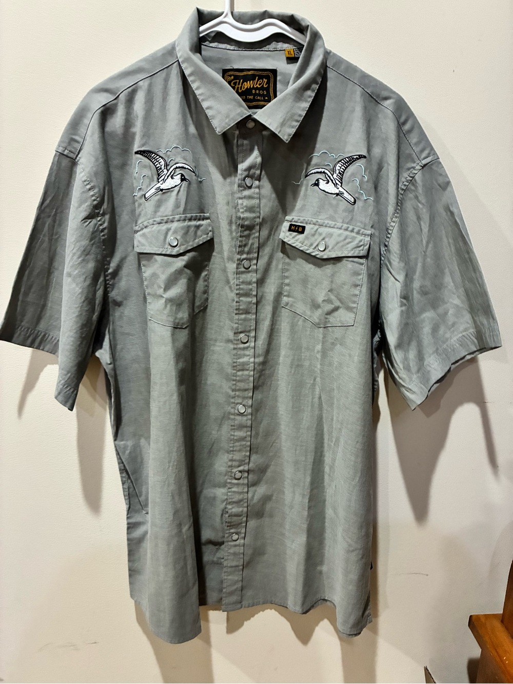 Howler Brothers - Seagull - Gaucho Style SS Shirt - XL